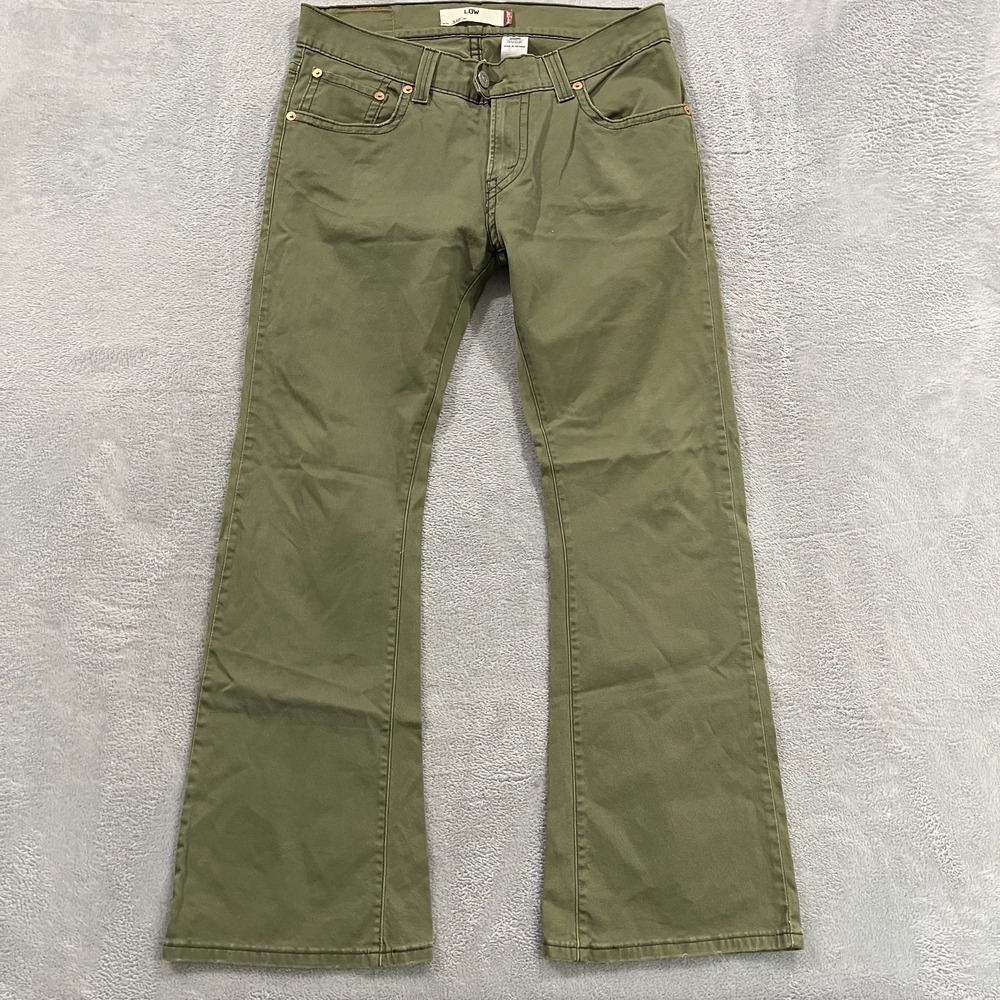 Levi's Olive Green Flare Jeans